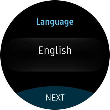 Press the preselected language.