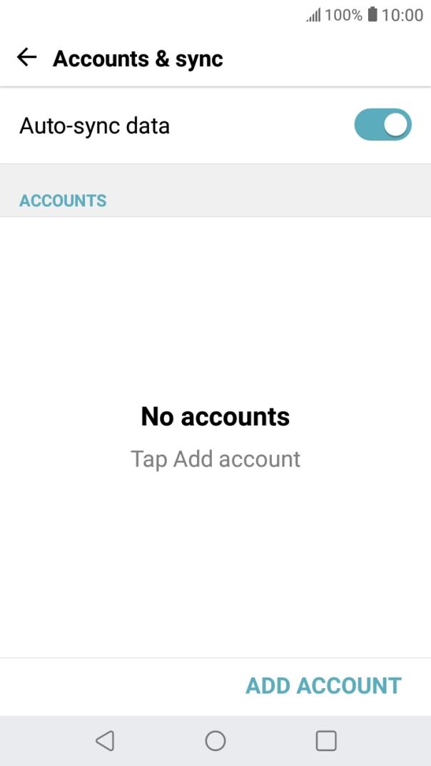 Press ADD ACCOUNT.