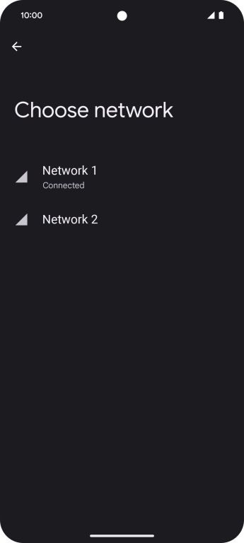 Press arrow left. Press arrow left.