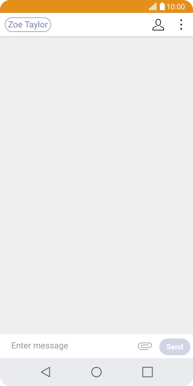 Press the text input field and write the text for your picture message.