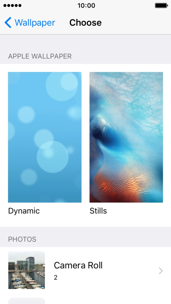 Press the required picture.