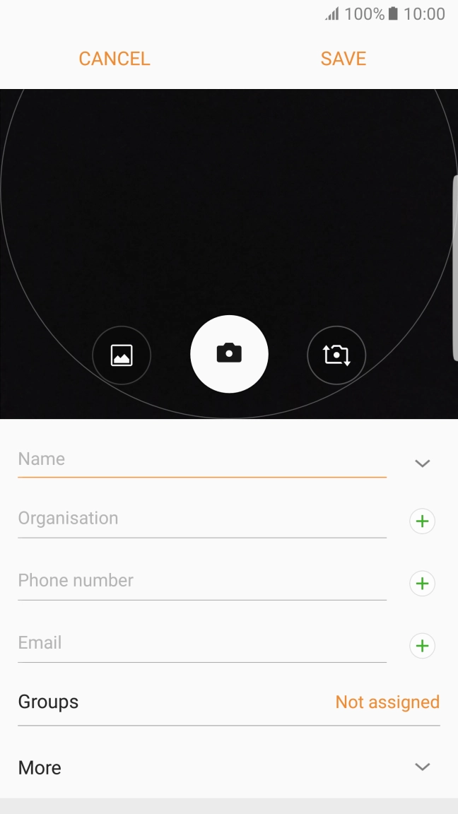 Press the gallery icon.