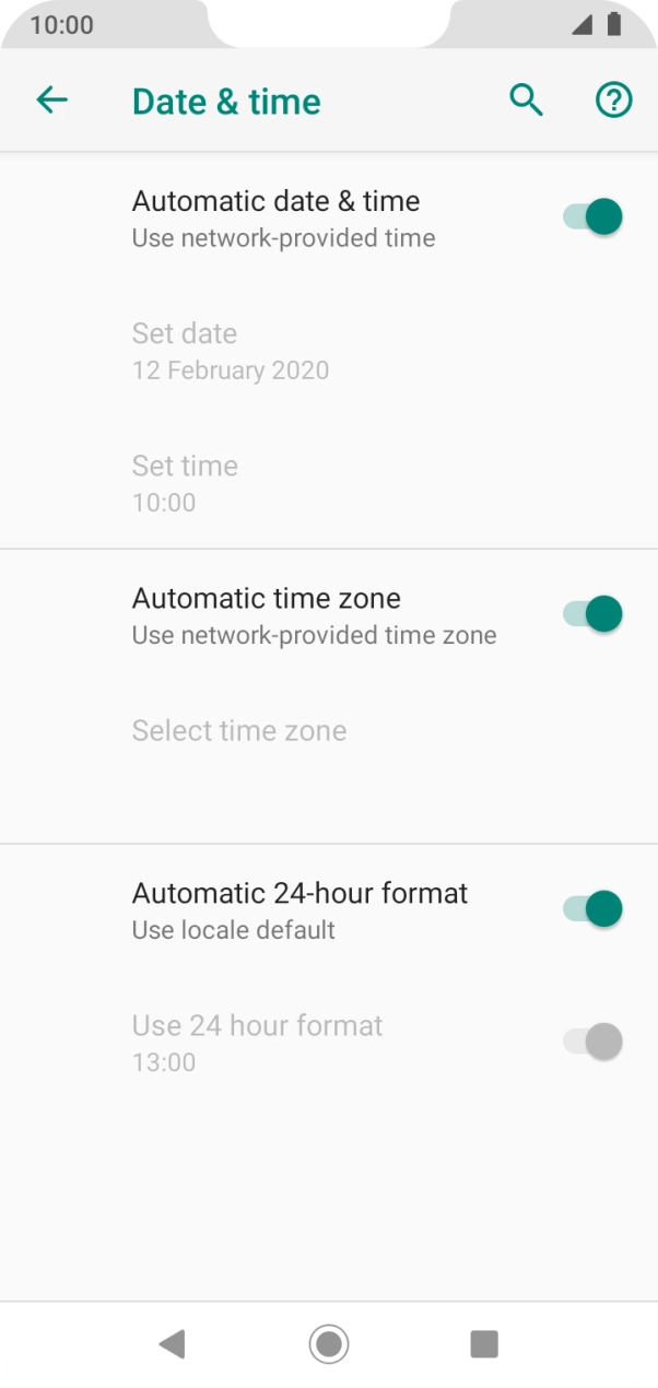 Press the Home key to return to the home screen.