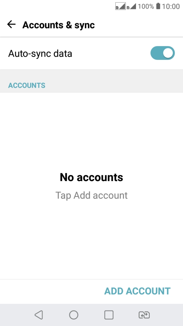 Press ADD ACCOUNT. Press ADD ACCOUNT.