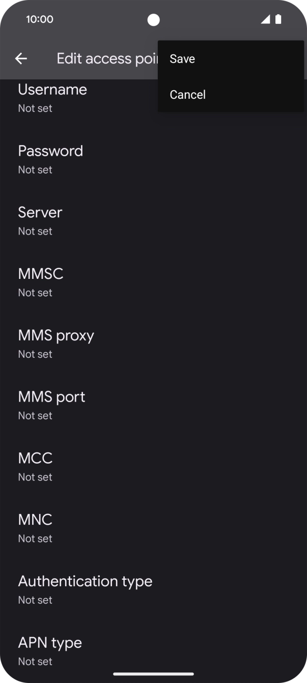 Press Save. Press Save.