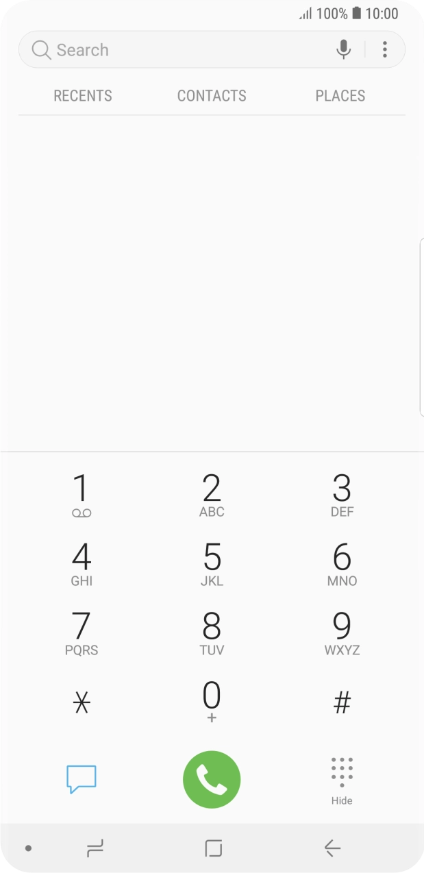 Press and hold number key 1 to call your MessageBank®. Follow the instructions to listen to your messages.