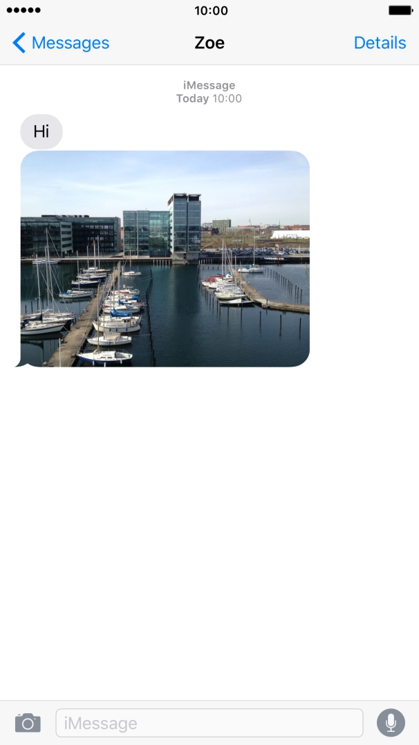 Press the text input field. Press the text input field.
