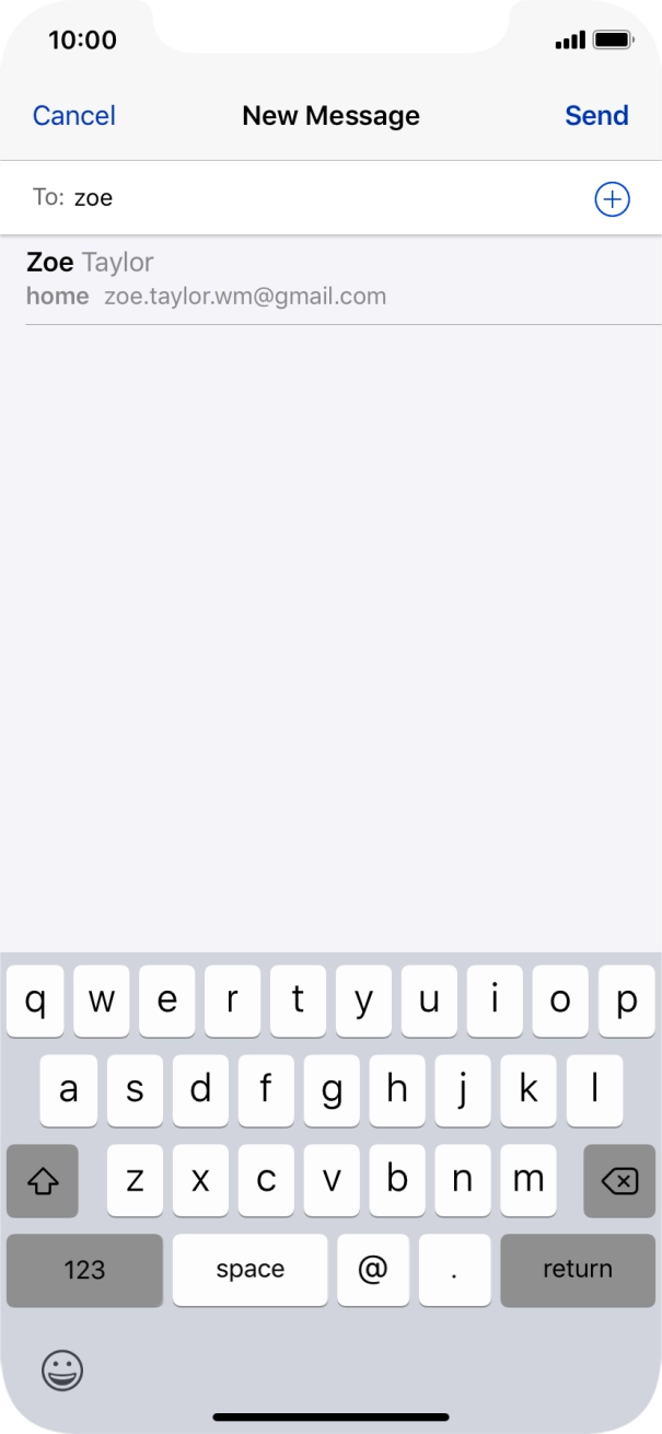 Press the required contact.