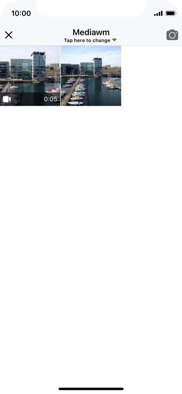 Press the required picture or video clip.