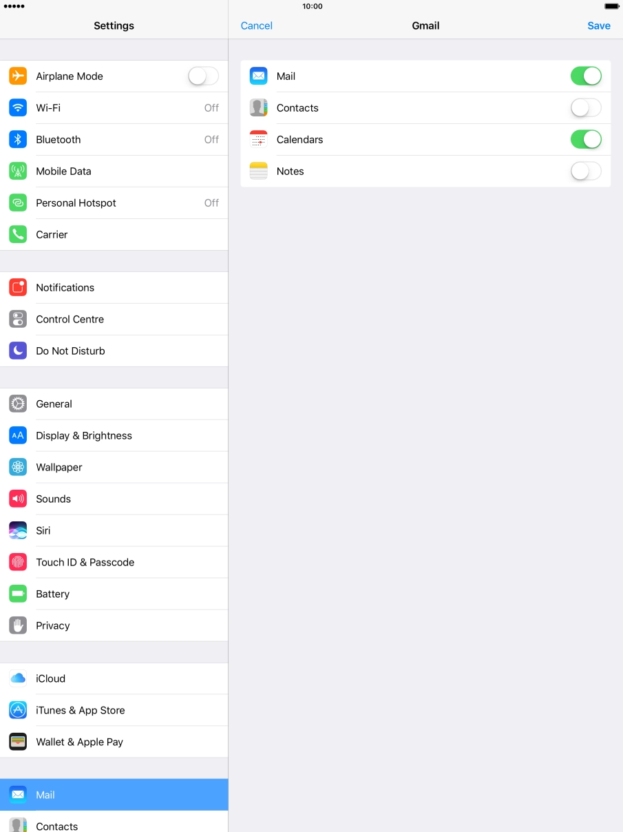If this screen is displayed, you email account has been recognised and set up automatically. Follow the instructions on the screen to key in more information and finish setting up your tablet.