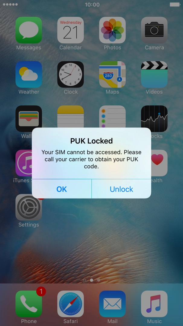 Press Unlock. Press Unlock.