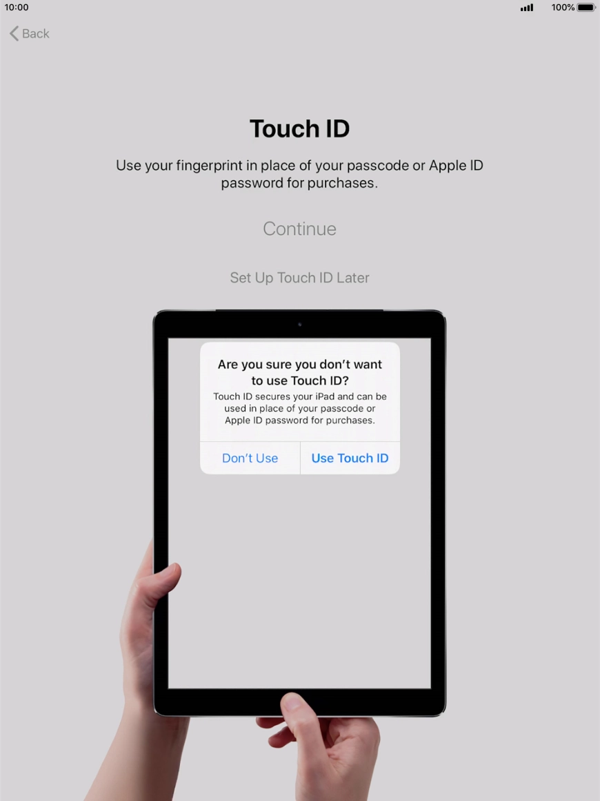 If you turn off the function, press Don't Use. If you turn off the function, press Don't Use.