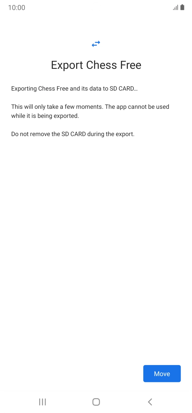 Press Move. Press Move.