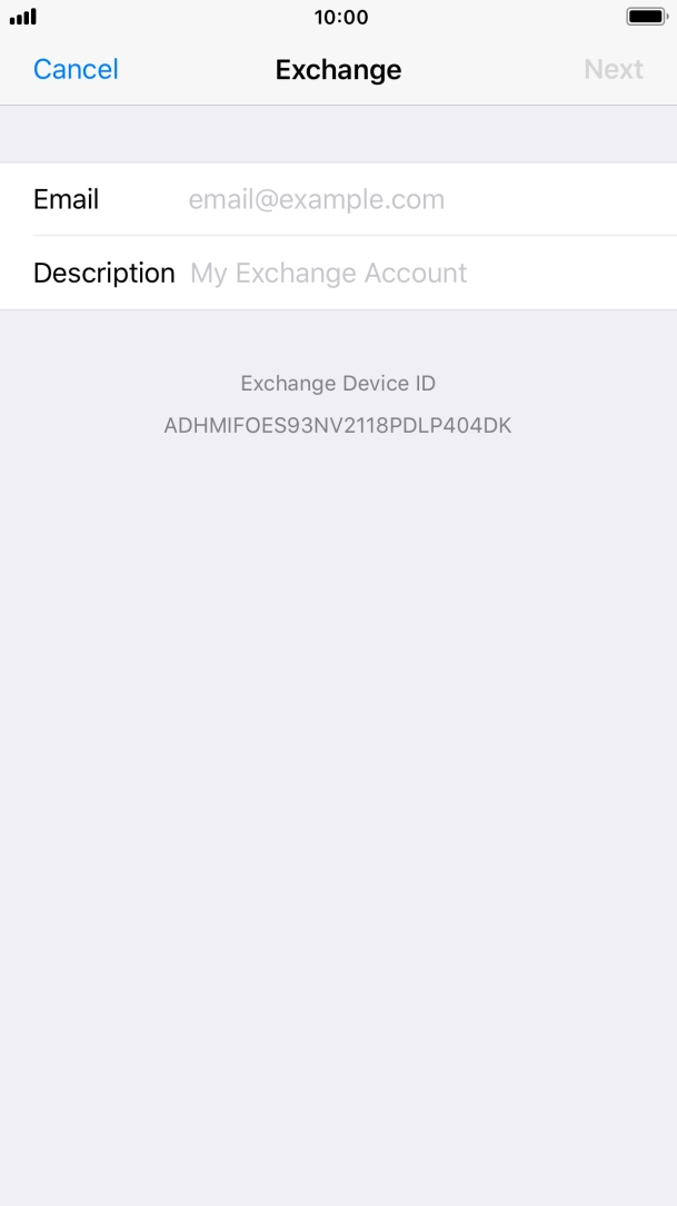 Press Email and key in your email address. Press Email and key in your email address.