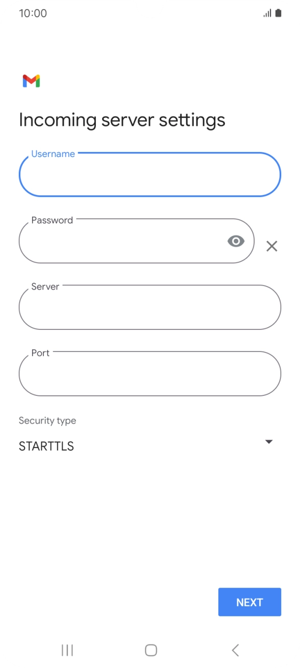 Press the field below 