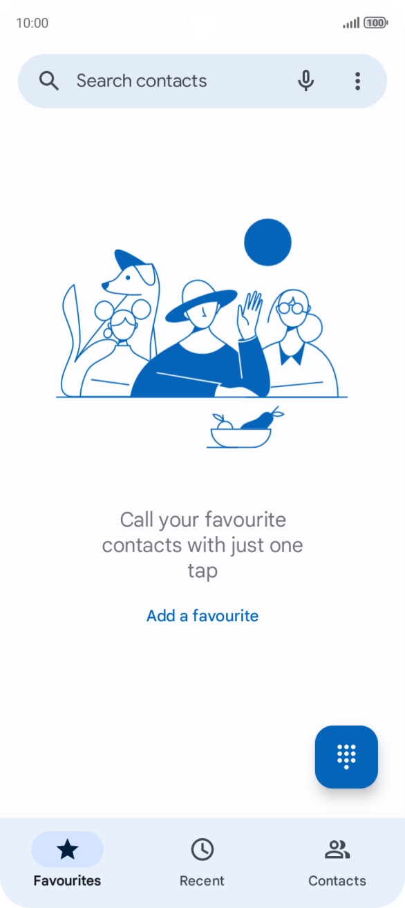 Press the menu icon.