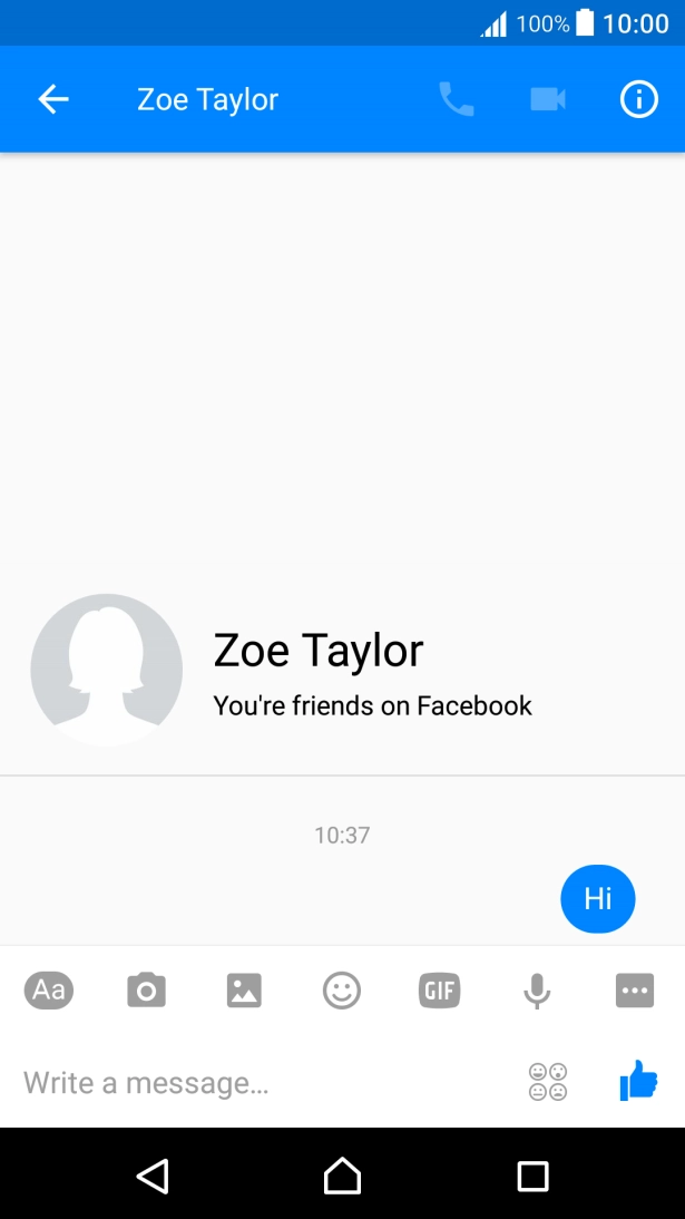 Press the Home key to return to the home screen.