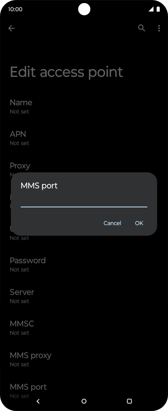 Key in 80 and press OK. Key in 80 and press OK.