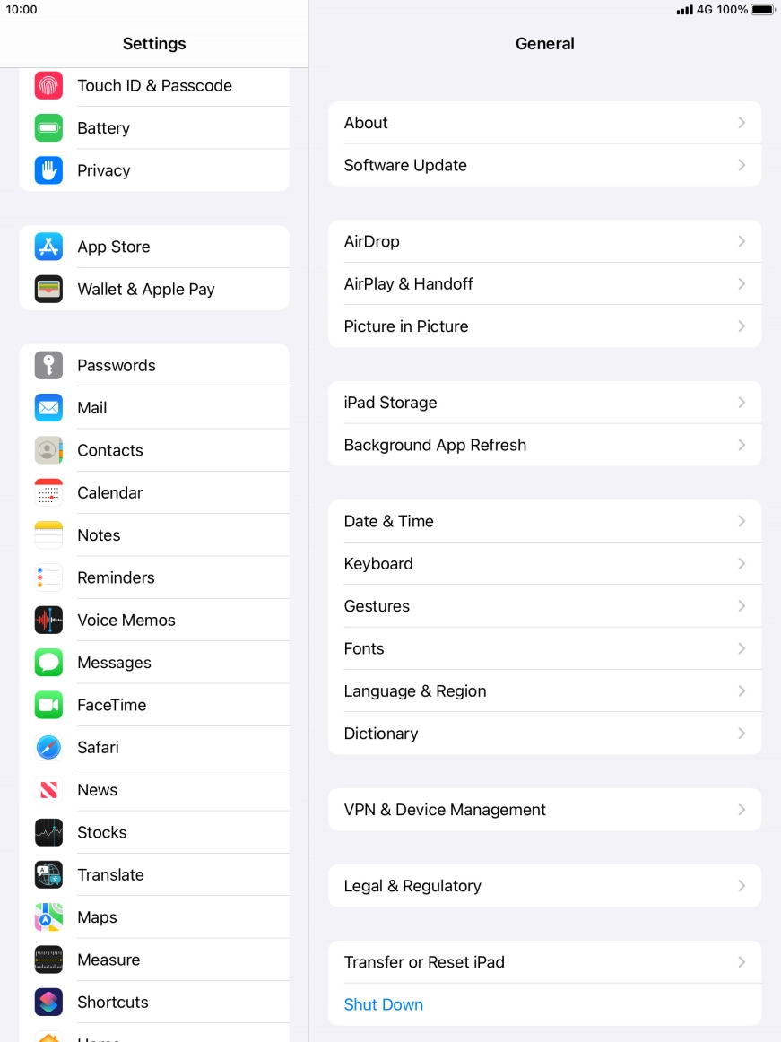 Press Touch ID & Passcode.