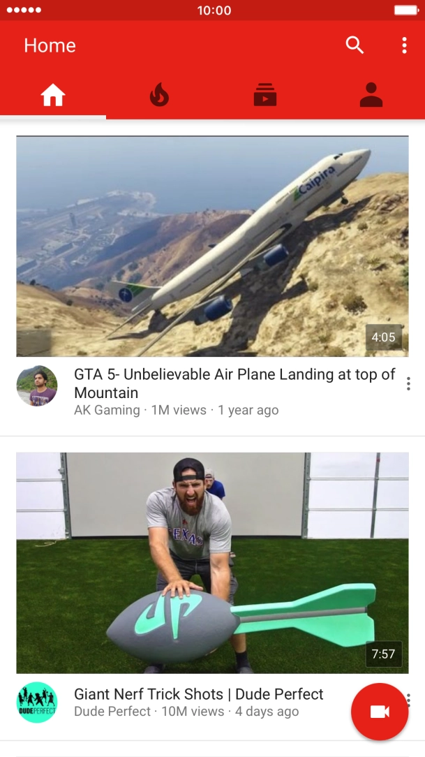 Press the search icon.