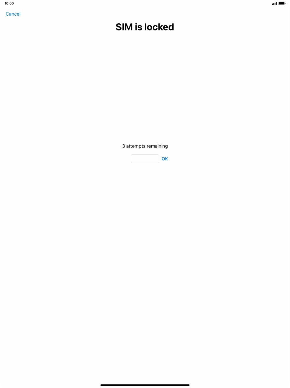 If your SIM is locked, key in your PIN and press OK.