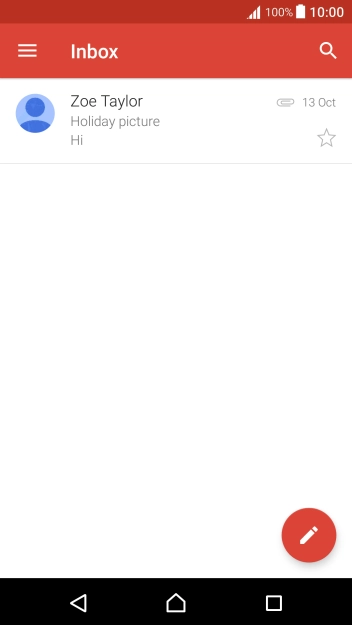 Press the new email icon.