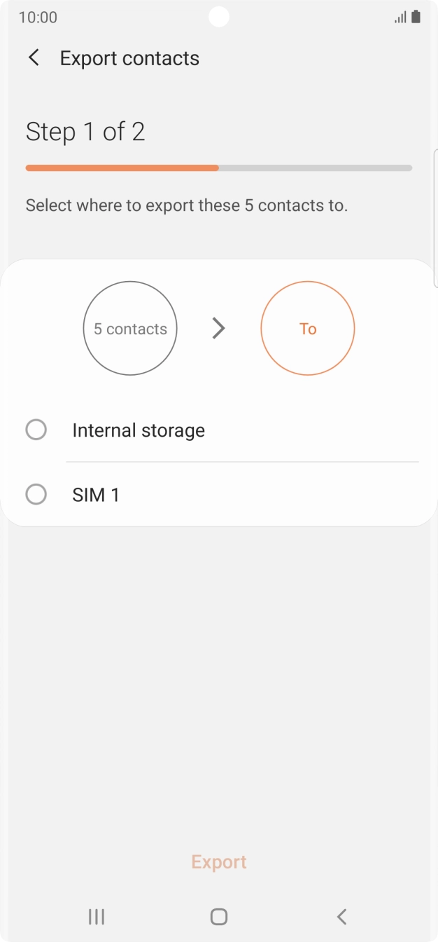 Press the name of your SIM.