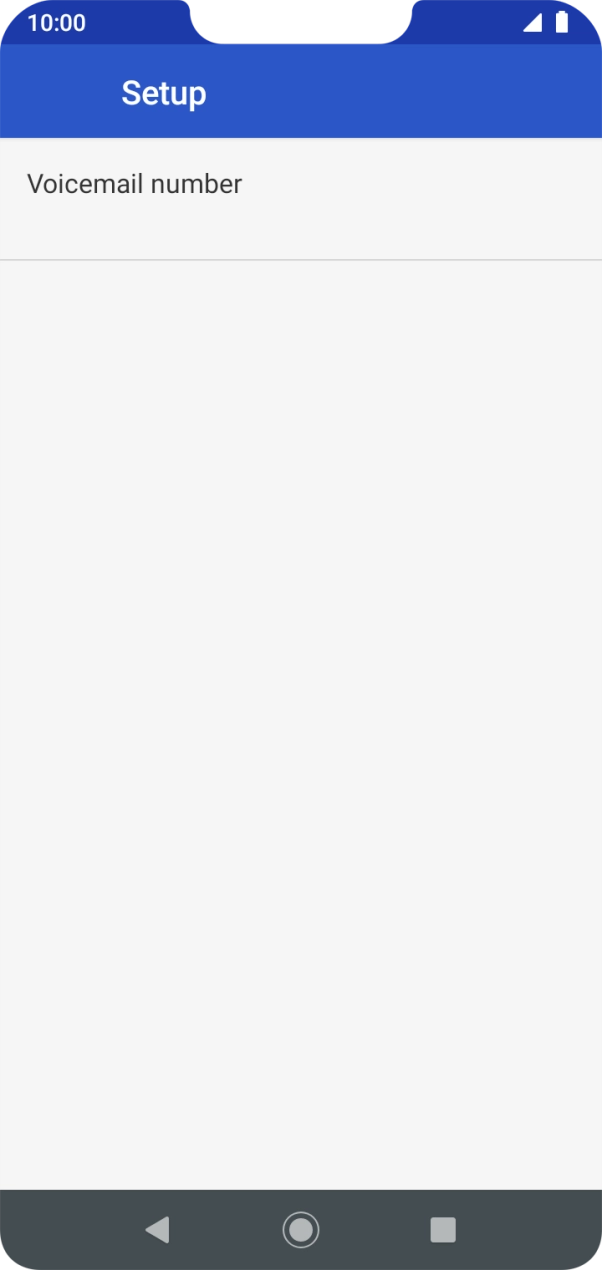 Press Voicemail number.