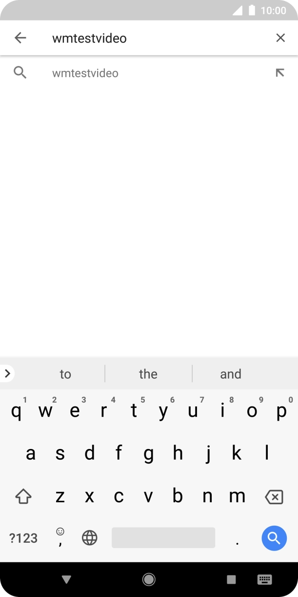 Key in the required search word and press the search icon.