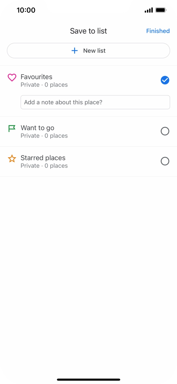 Press Finished. Press Finished.
