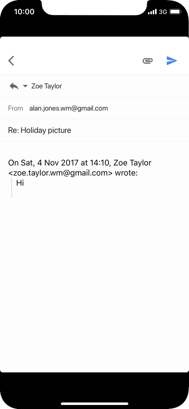 Press the text input field. Press the text input field.