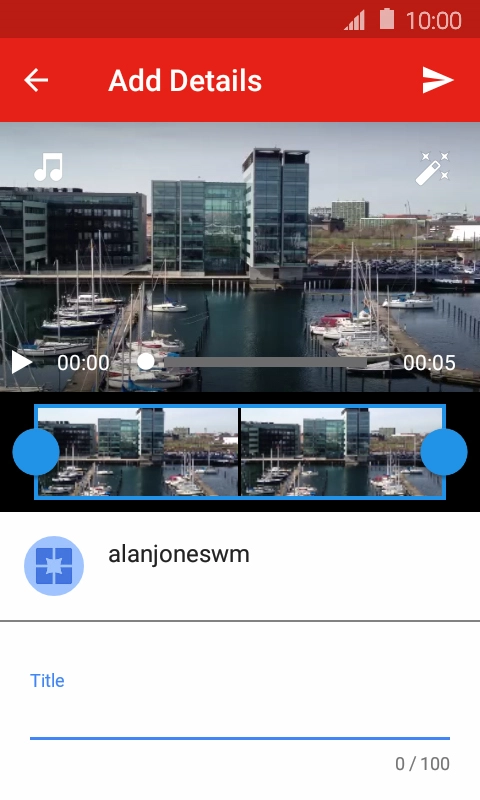 Press the field below 