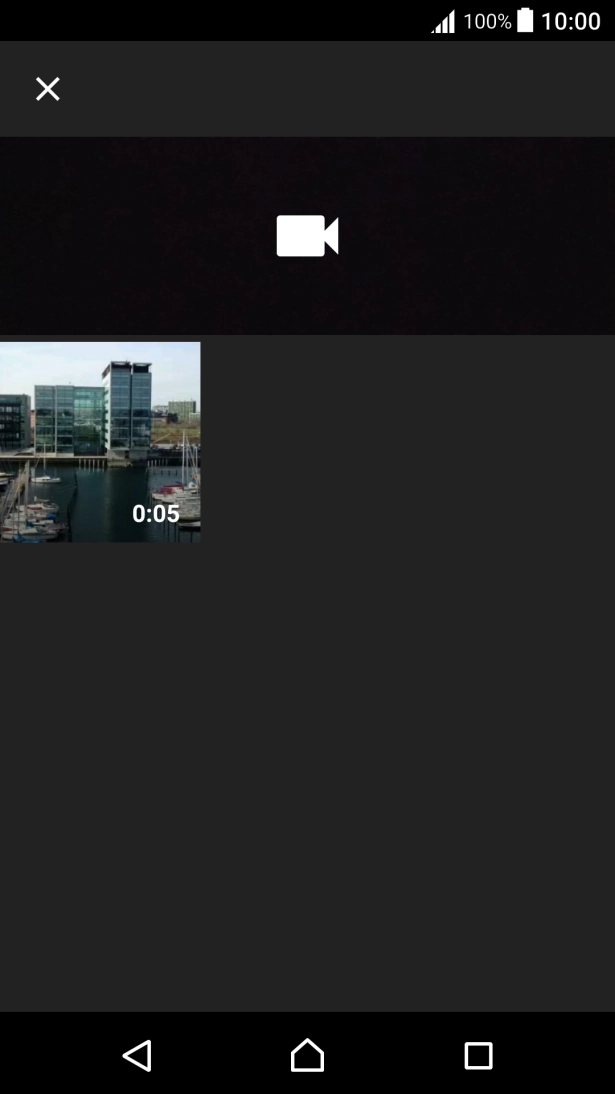 Press the required video clip.