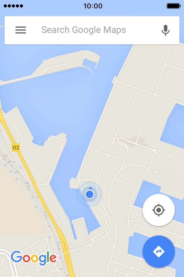 Press Search Google Maps and key in the required search word.