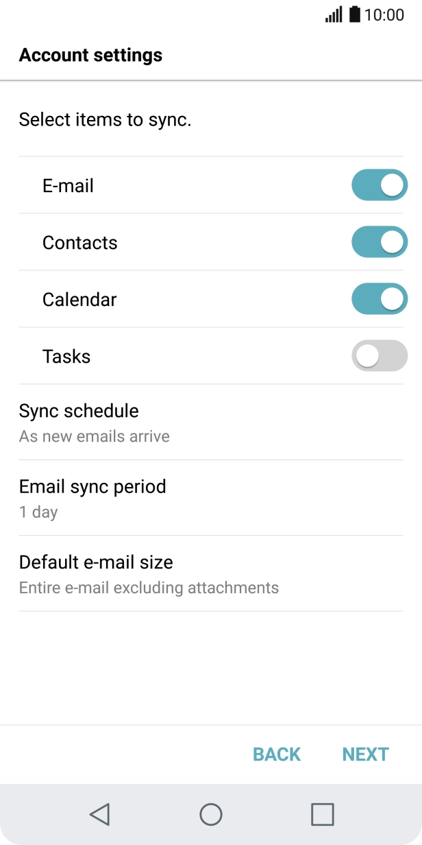 Press the indicator next to Press the indicator next to