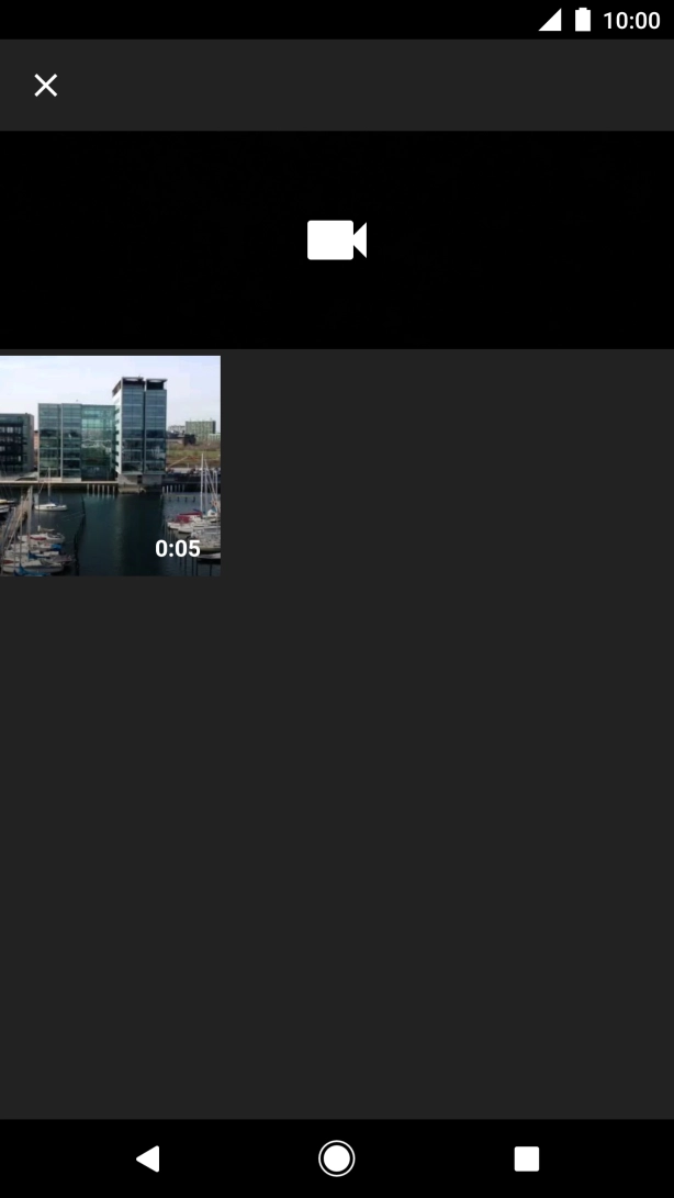 Press the required video clip.