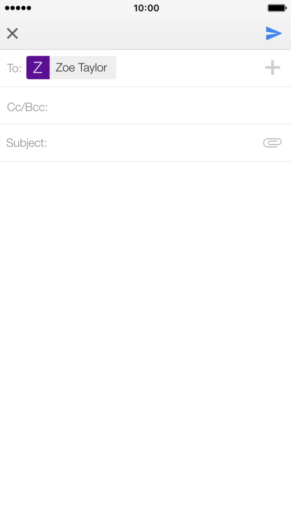 Press Subject: and key in the required subject. Press Subject: and key in the required subject.