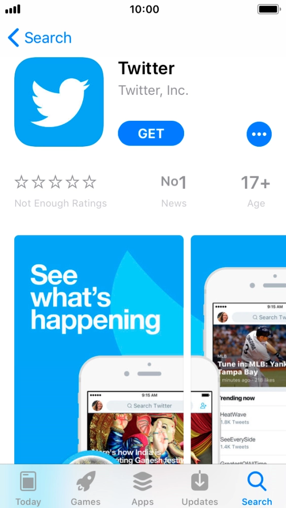 Press GET and follow the instructions on the screen to install the app. Press GET and follow the instructions on the screen to install the app.