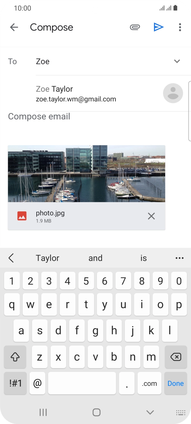 Press the required contact.
