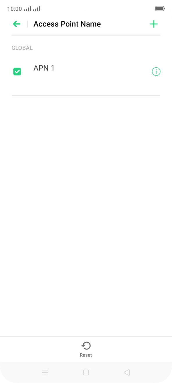 Press the add icon. Press the add icon.