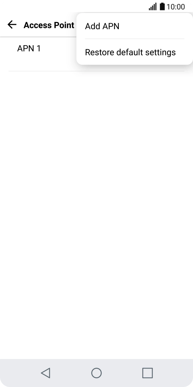 Press Add APN.
