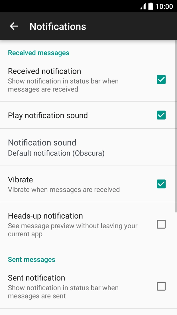 Press the field next to 