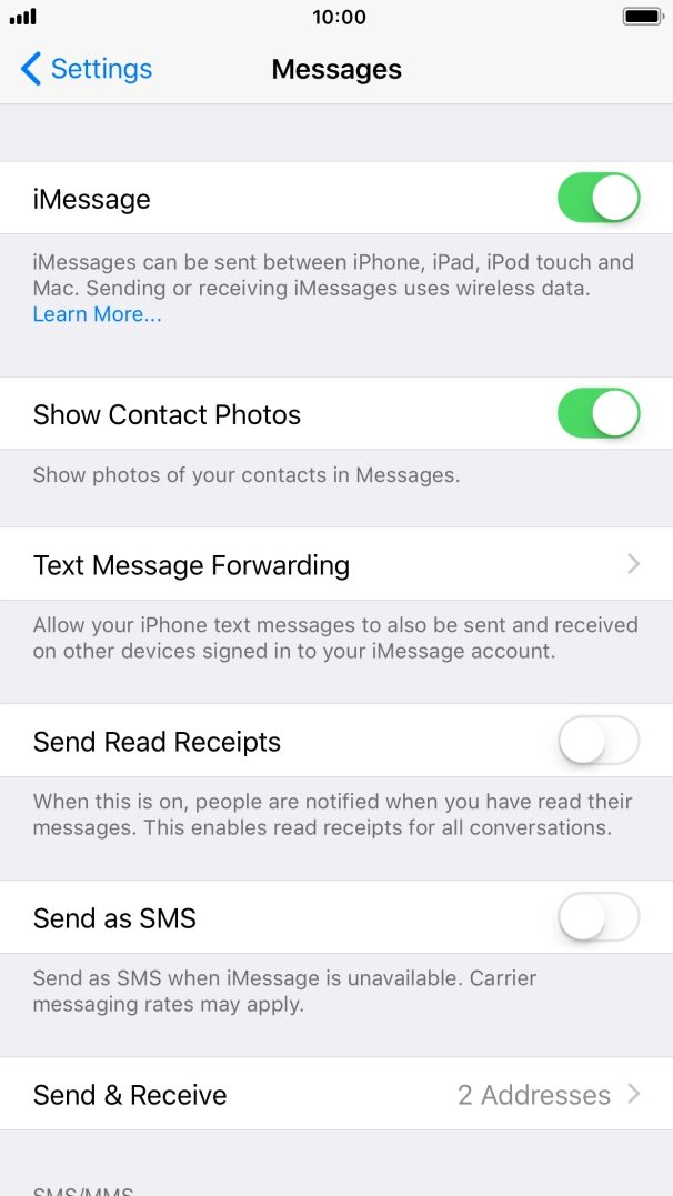 Press the indicator next to Press the indicator next to