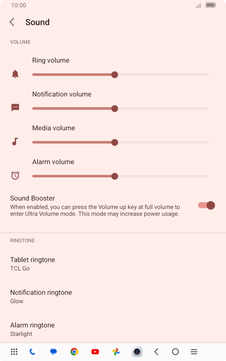 Press Tablet ringtone.