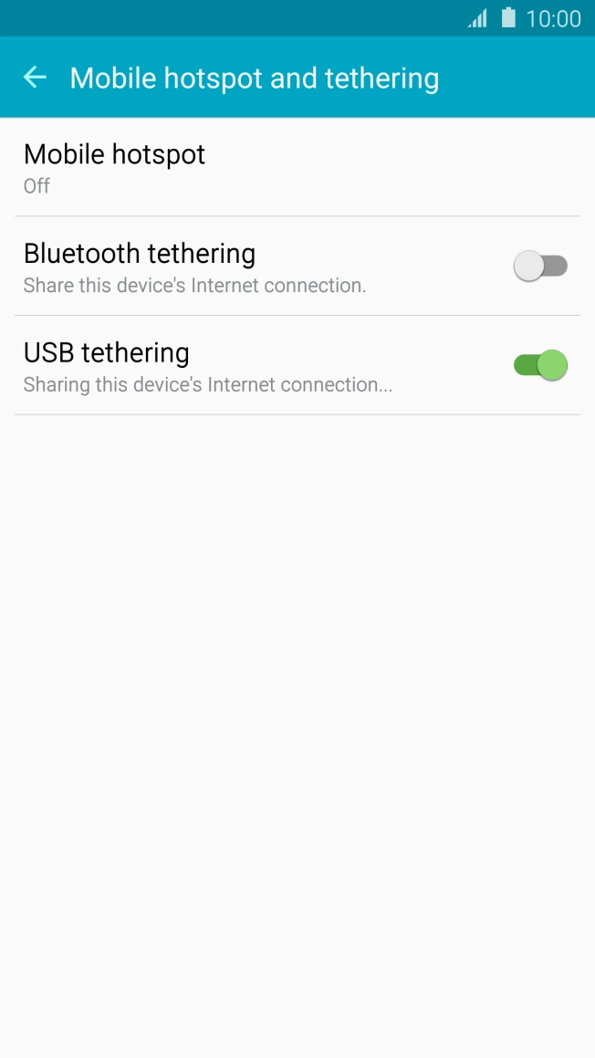 Press the Home key to return to the home screen.