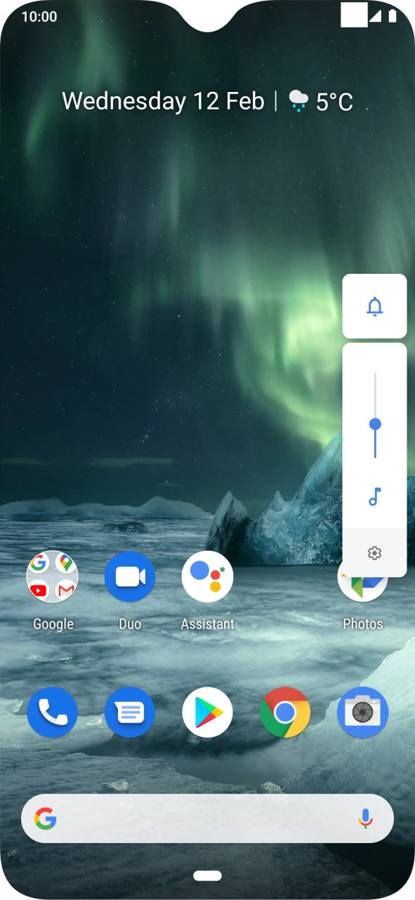 Press the sound mode icon the necessary number of times to turn silent mode on or off.