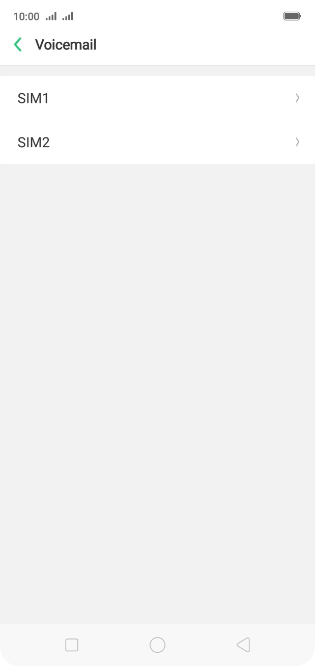 Press the required SIM.