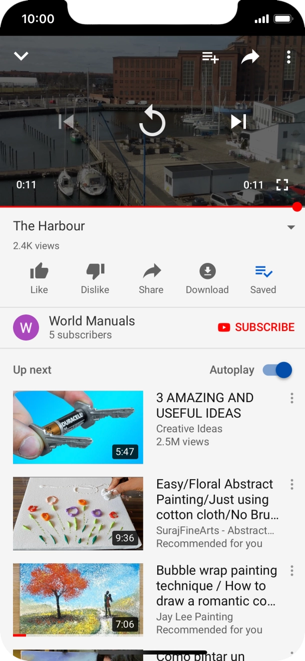 Slide your finger upwards starting from the bottom of the screen to return to the home screen. Slide your finger upwards starting from the bottom of the screen to return to the home screen.