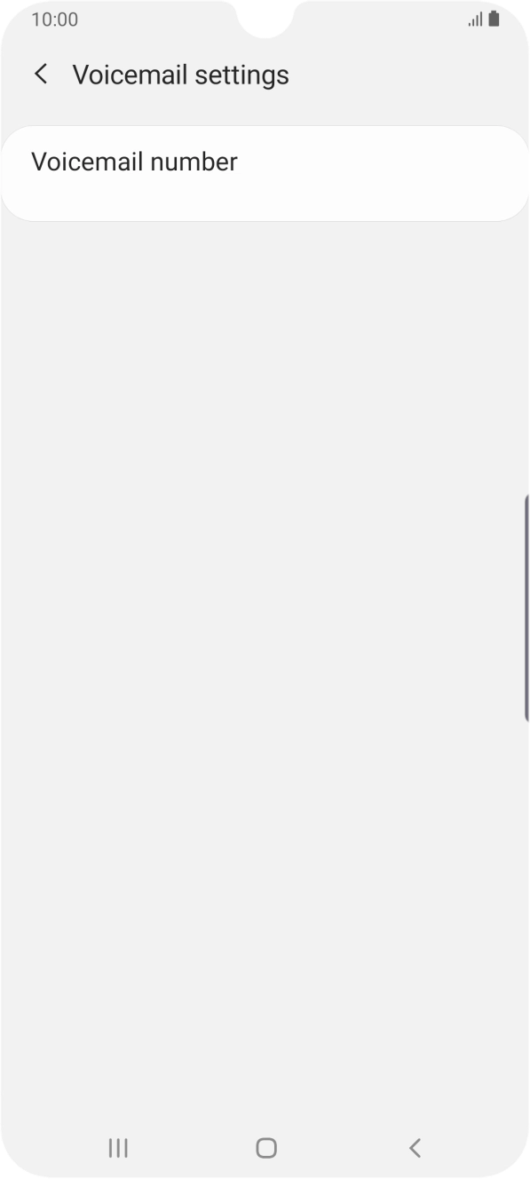 Press Voicemail number.