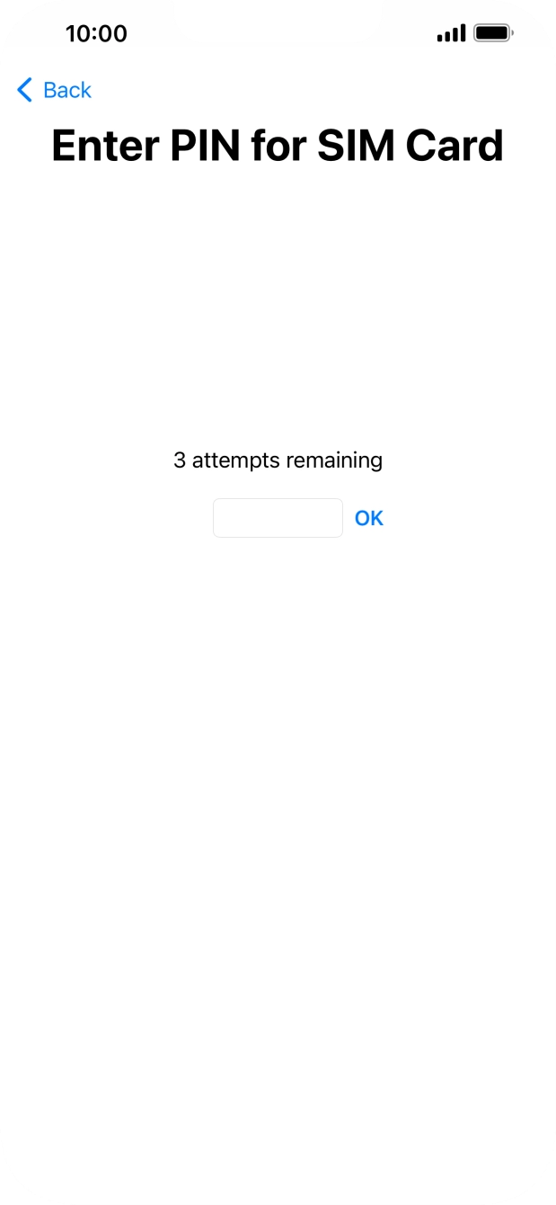 If your SIM is locked, key in your PIN and press OK.
